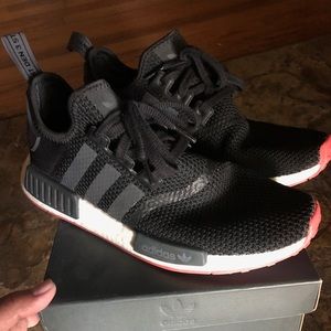 Adidas NMDs r1 black and red